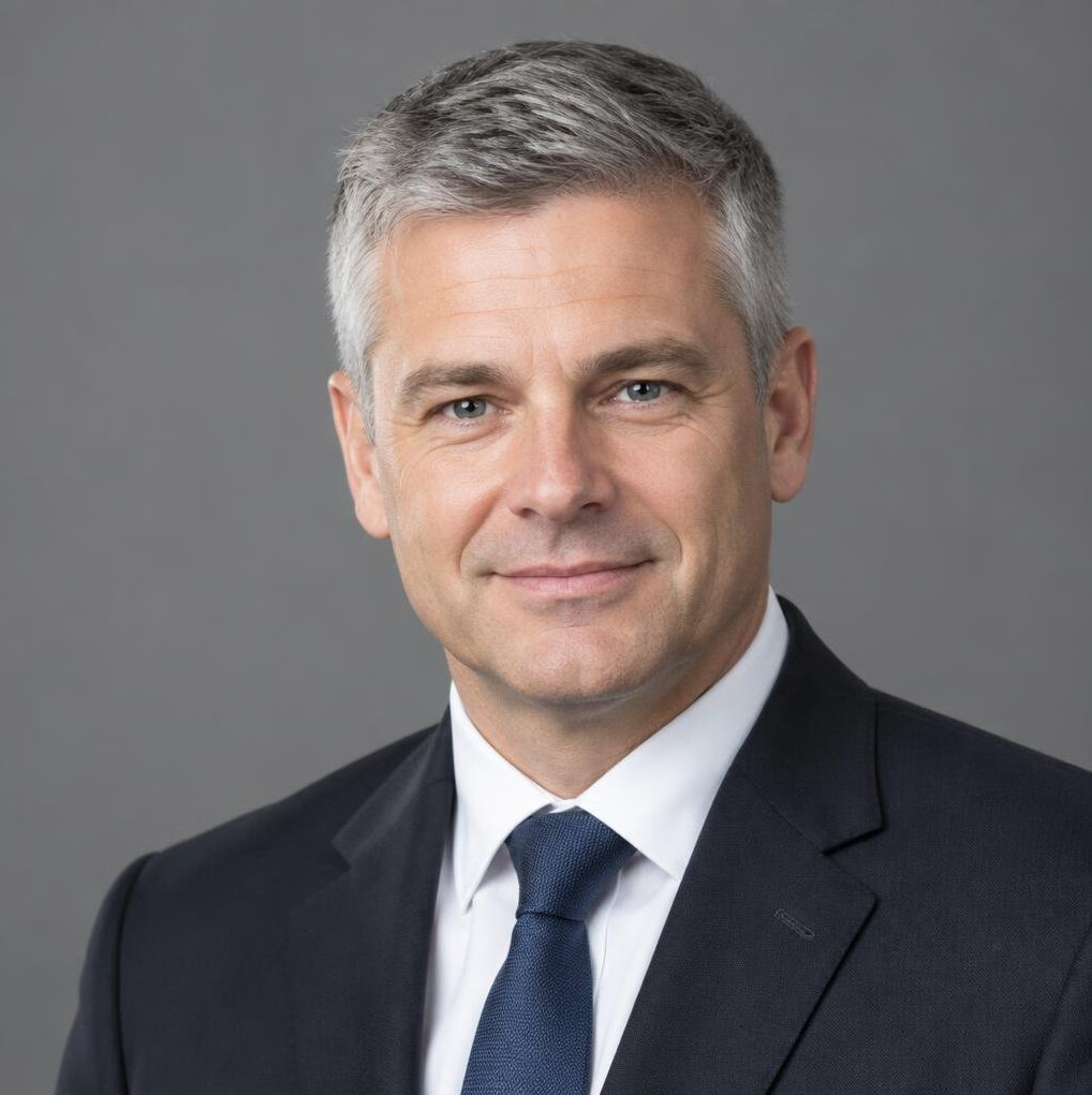 Portrait of a middle-aged businessman in a suit